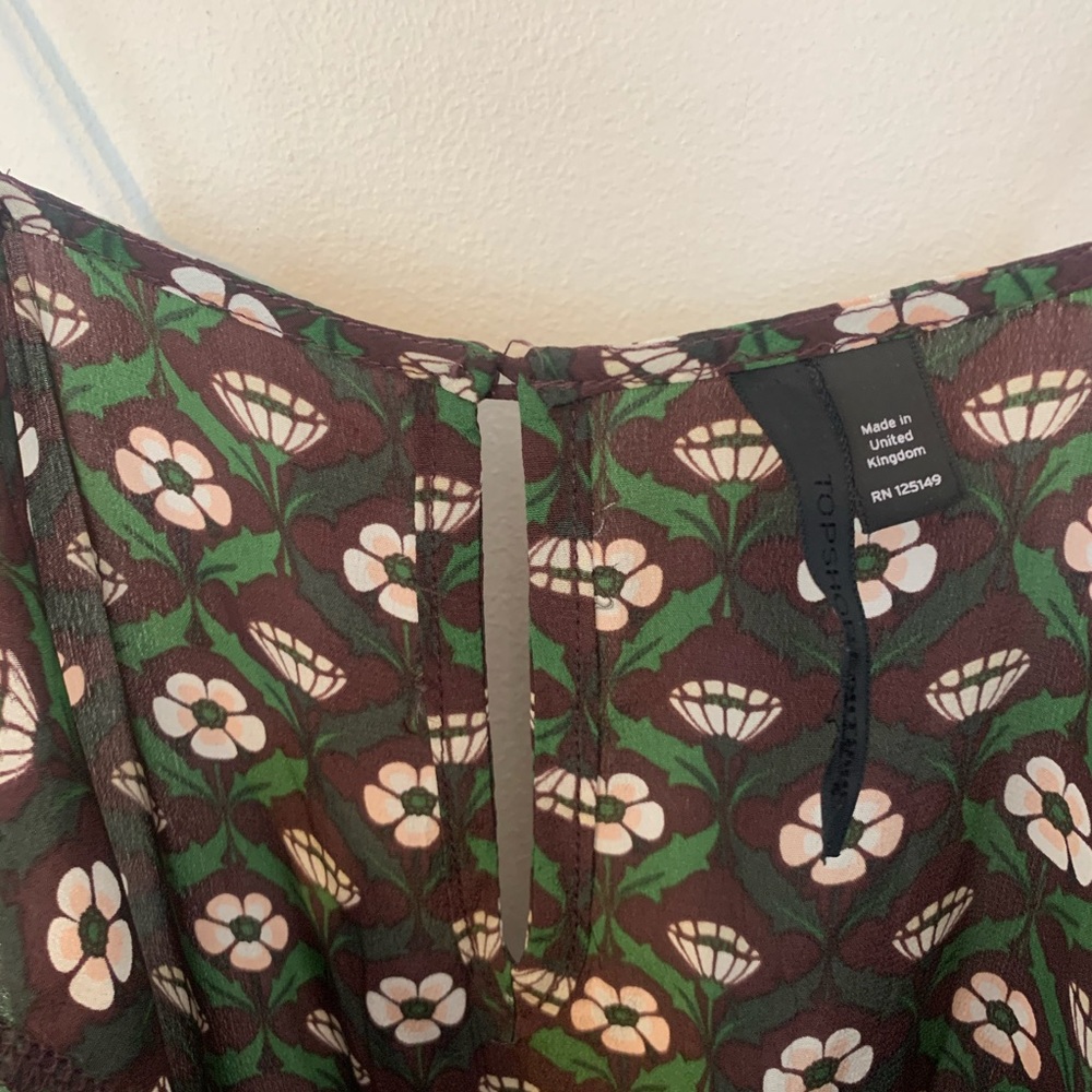 Topshop Brown Silk Jumpsuit - Picture 4 of 4